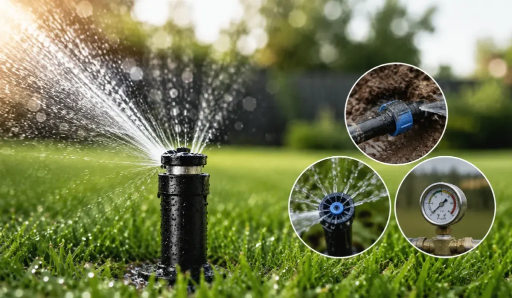 Sprinkler Repair: Complete Guide to Fix Leaks, Low Pressure & Common Irrigation Problems (2026)