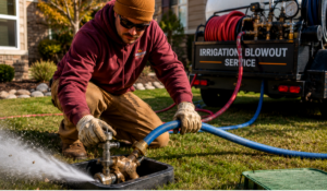 Protect your pipes from freeze damage with professional sprinkler blowouts in Twin Falls, Idaho. Backflow King clears your system fast before winter hits.