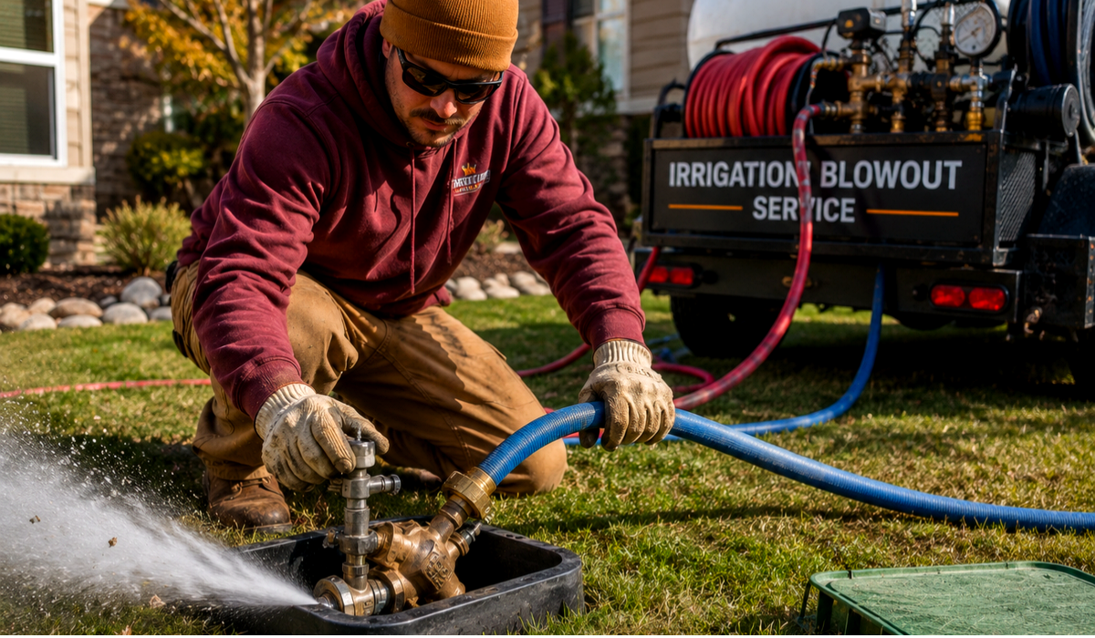 Protect your pipes from freeze damage with professional sprinkler blowouts in Twin Falls, Idaho. Backflow King clears your system fast before winter hits.